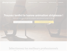 Tablet Screenshot of animationstriptease.com